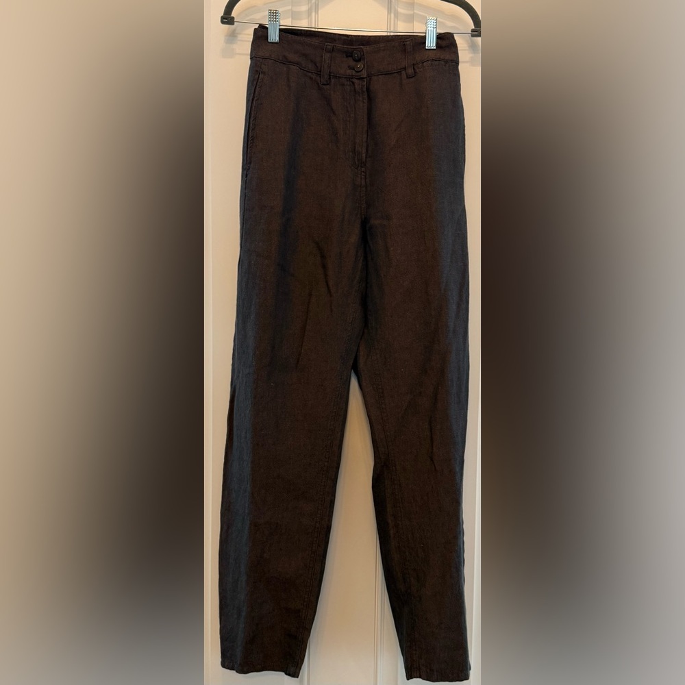 NWT Poetry Fashion UK Ink Blue/Copper Wide Leg Pants